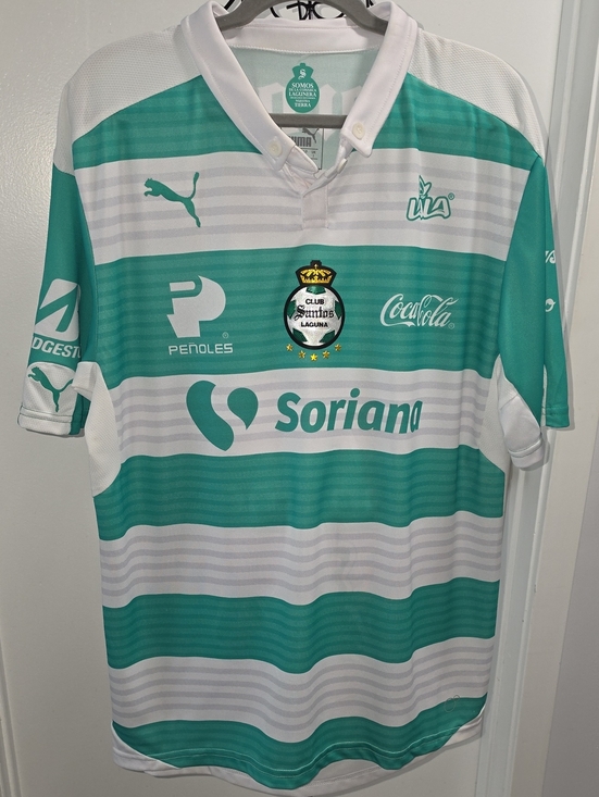Puma Other - Puma Santos Laguna Home Shirt - Teal and White